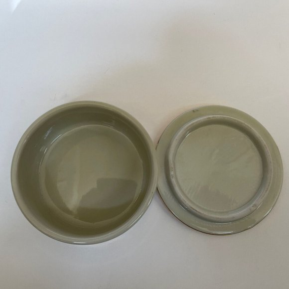 The Art Of Chokin Decorative Trinket Box 24K Gold Edge Butterfly & Iris Flowers - Picture 8 of 12